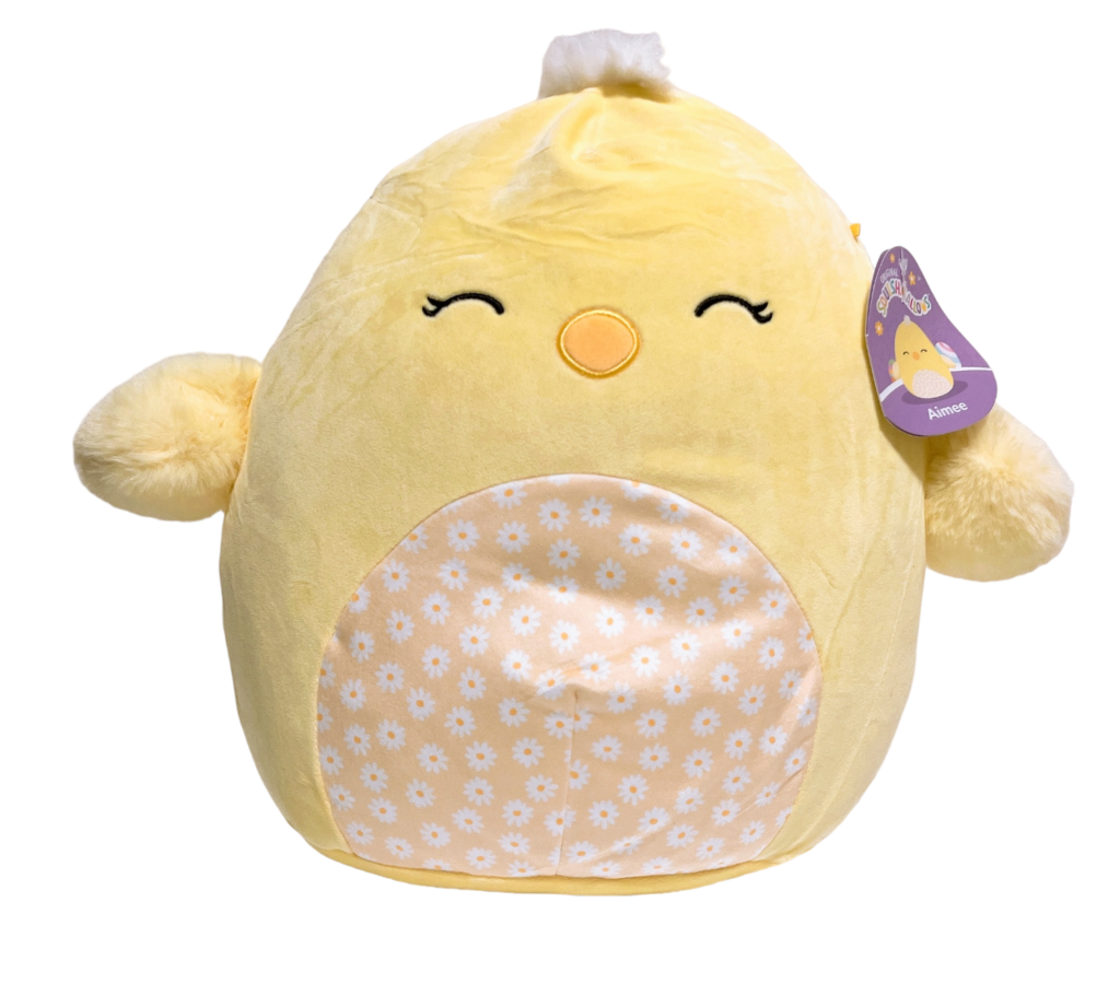 Squishmallows Easter 12″ Aimee the Floral Belly Chick Treasure Toys