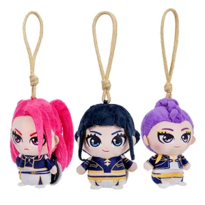K-POP Demon Hunters Set of 3 Rumi Mira Zoey 4" Plush Pendant Bag Hangers